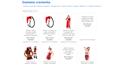 Desktop Screenshot of costumecraciunita.com