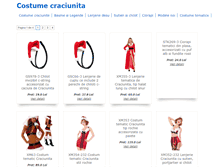 Tablet Screenshot of costumecraciunita.com